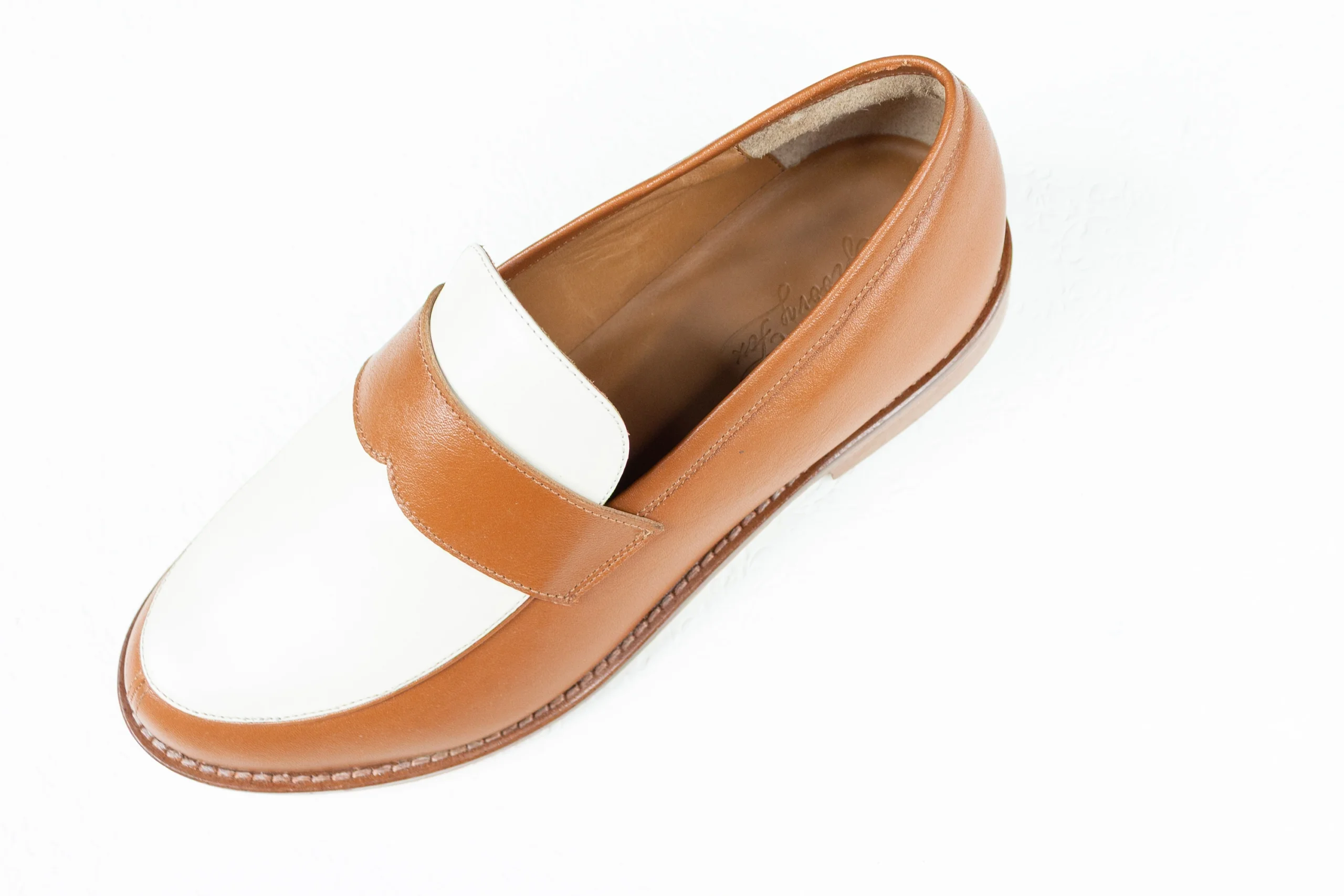 loafers brown white4